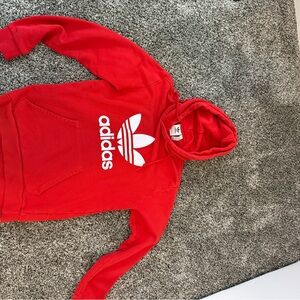 Adidas Scarlet Hoodie with Trefoil Logo